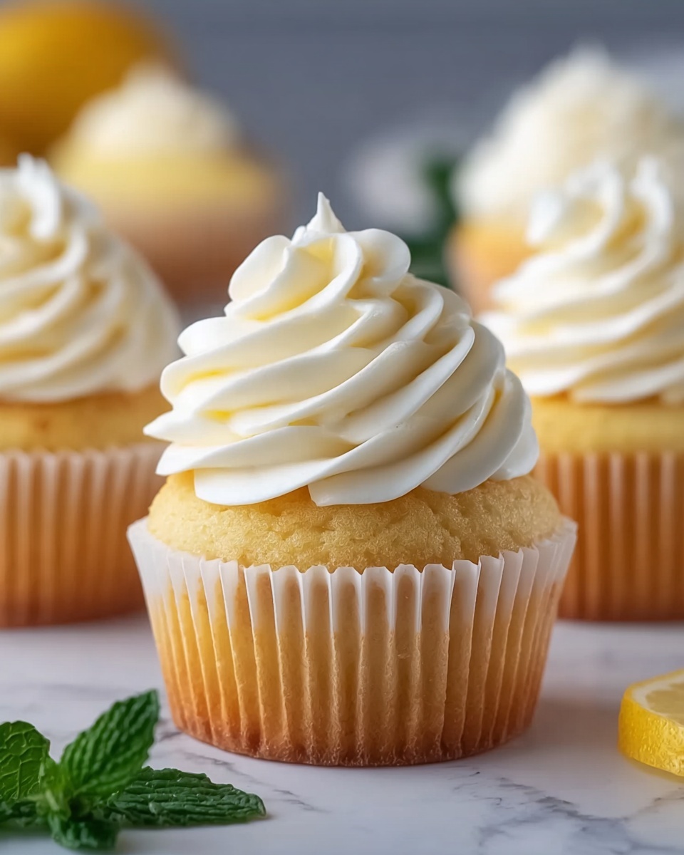 Lemon Cupcakes with Cream Cheese Frosting Recipe - Recipe Image