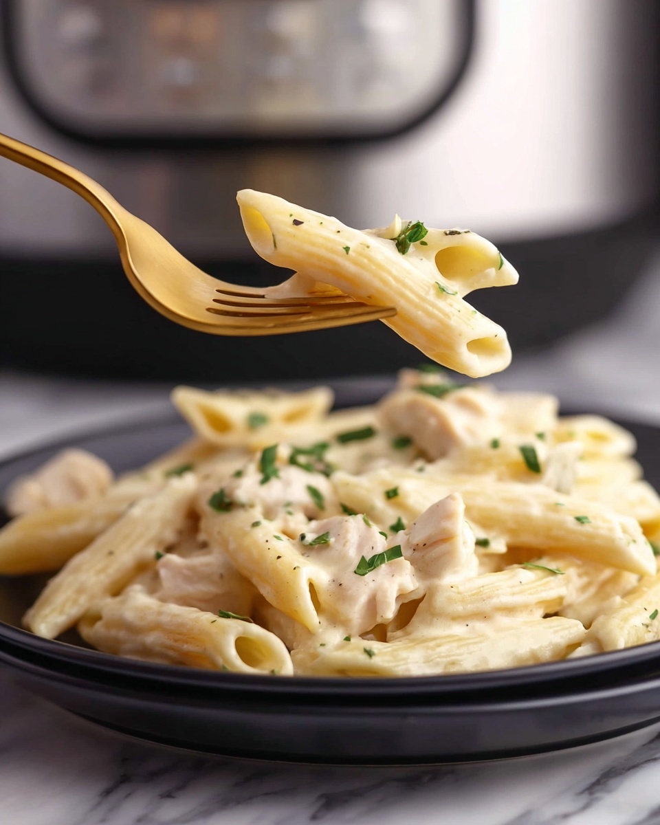 Slow Cooker Creamy Chicken and Penne Recipe - Recipe Image