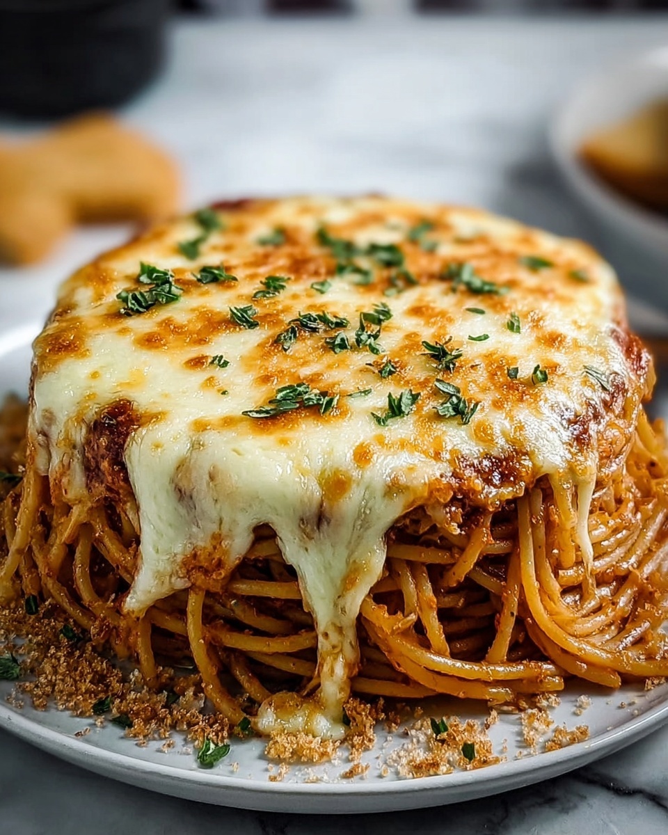 Cream Cheese Spaghetti Casserole Recipe - Recipe Image