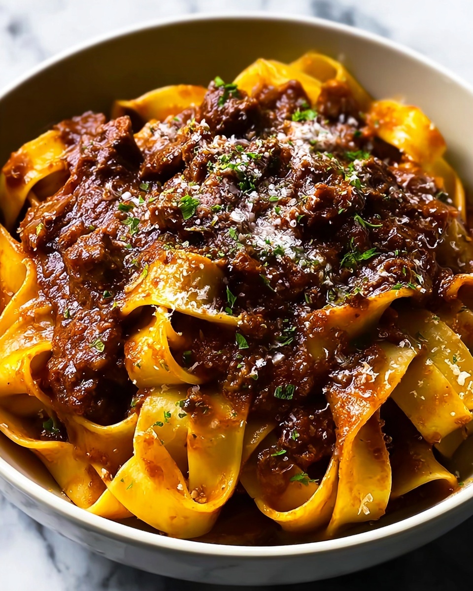 Slow Cooker Braised Short Rib Ragu with Pasta Recipe - Recipe Image
