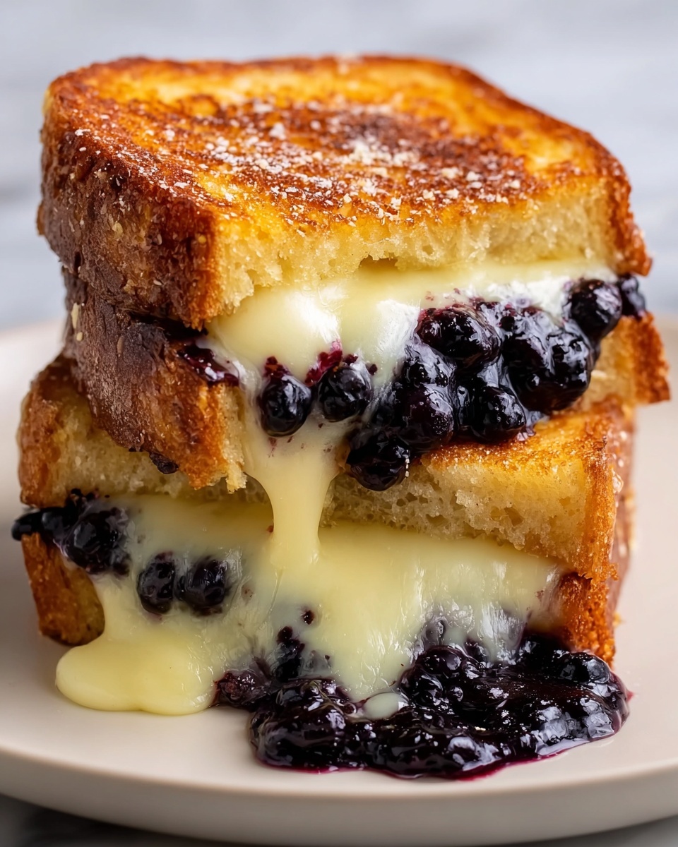The Best Blueberry Brie Grilled Cheese You'll Ever Make Recipe - Recipe Image