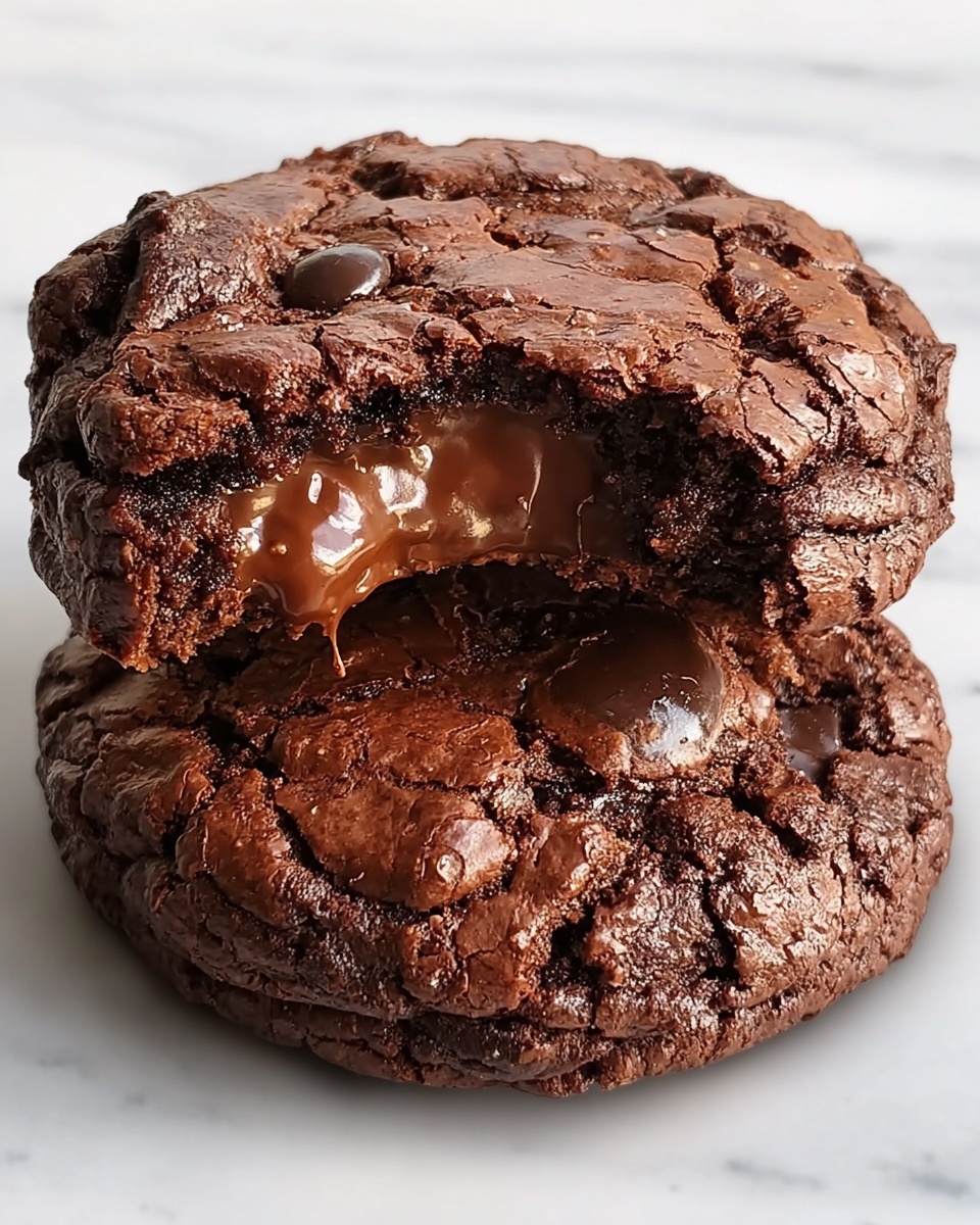 Dark Chocolate Espresso Brownie Cookies Recipe - Recipe Image