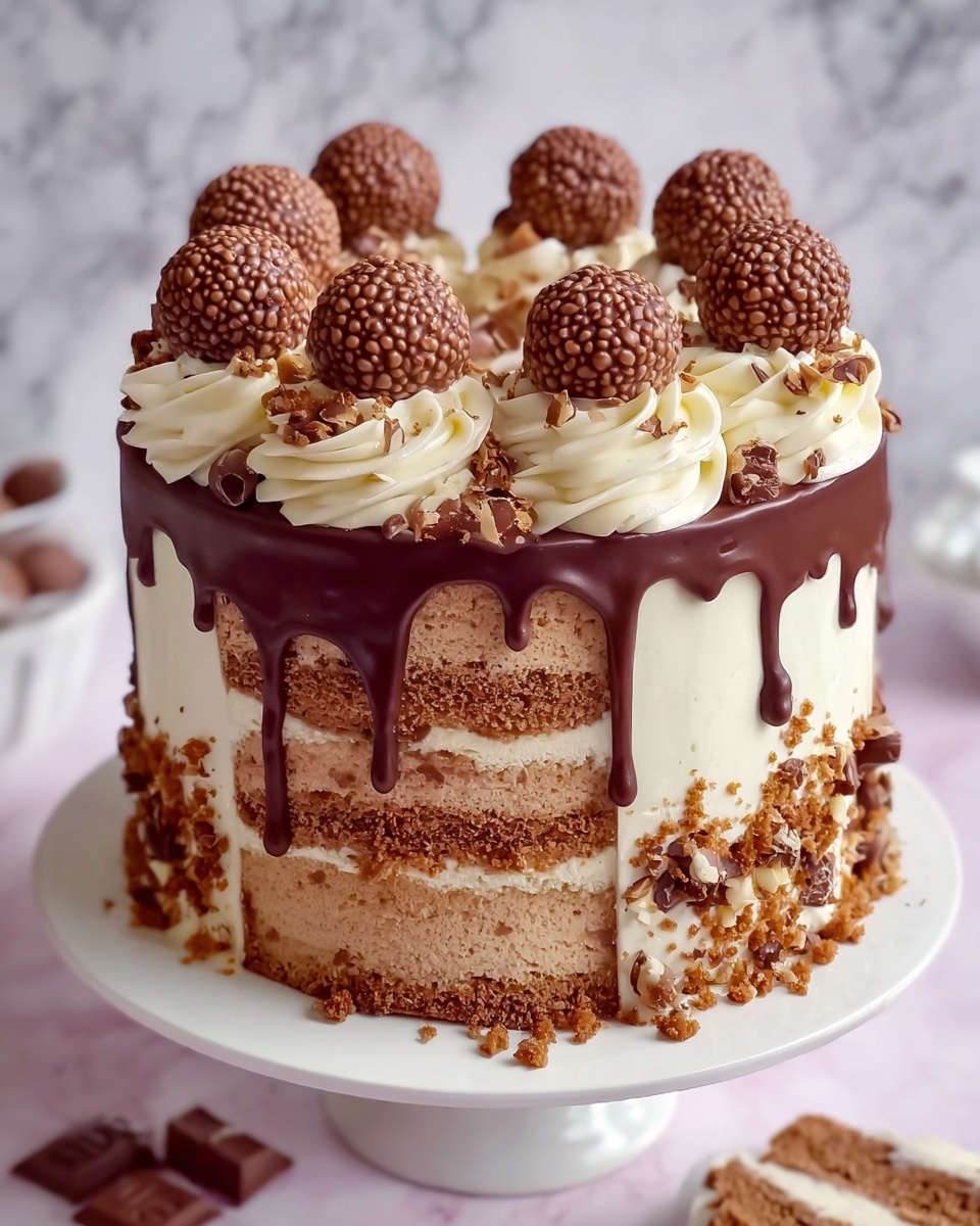 Ferrero Rocher Cake Recipe - Recipe Image