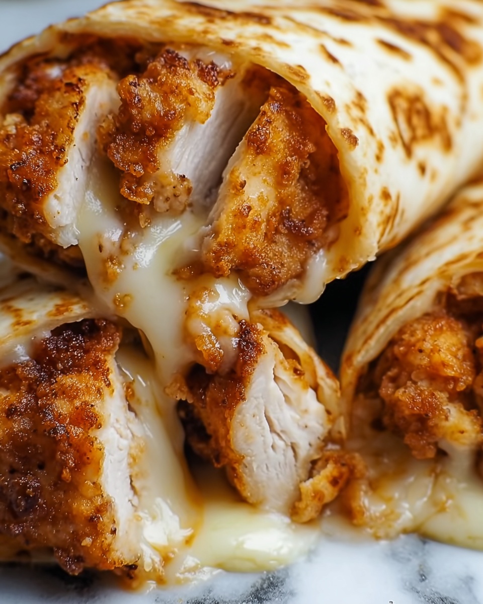 Air Fryer Hot Chicken and Cheese Wraps Recipe - Recipe Image