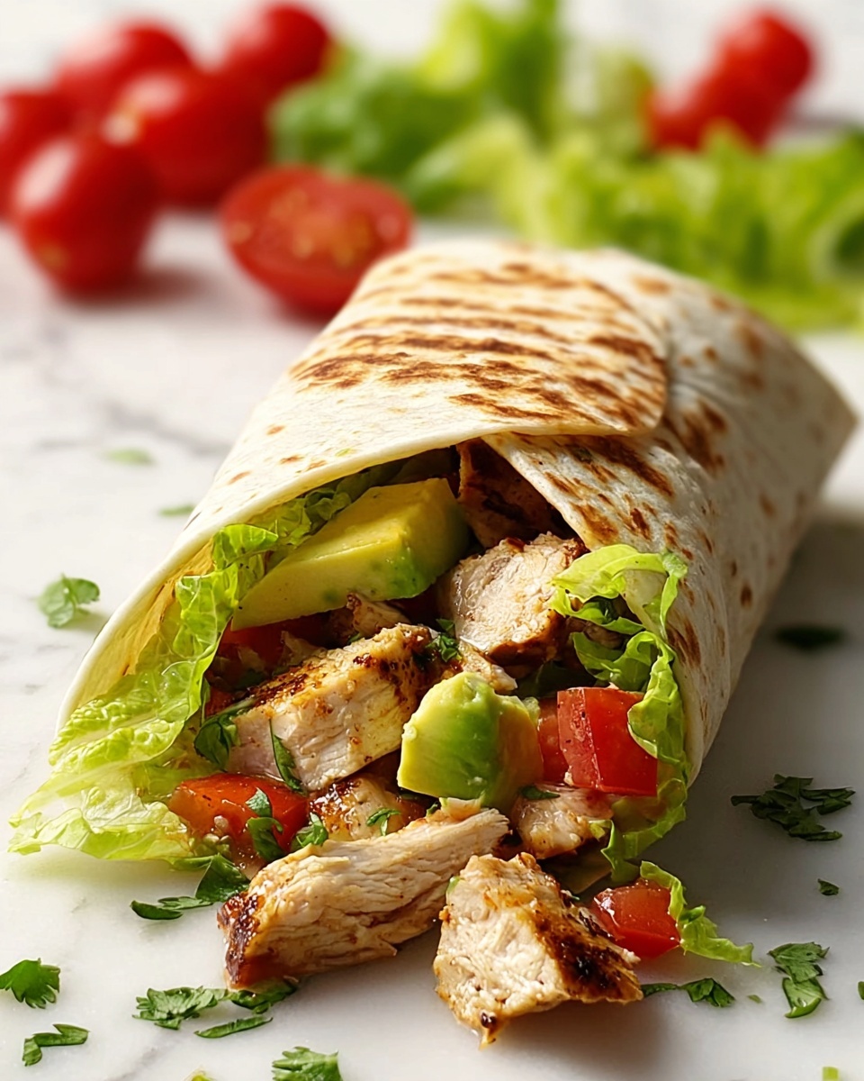 Chicken Avocado Wrap Recipe - Recipe Image