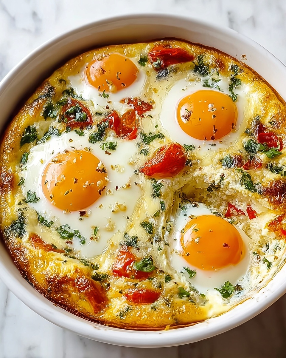 Baked Feta Eggs Recipe - Recipe Image