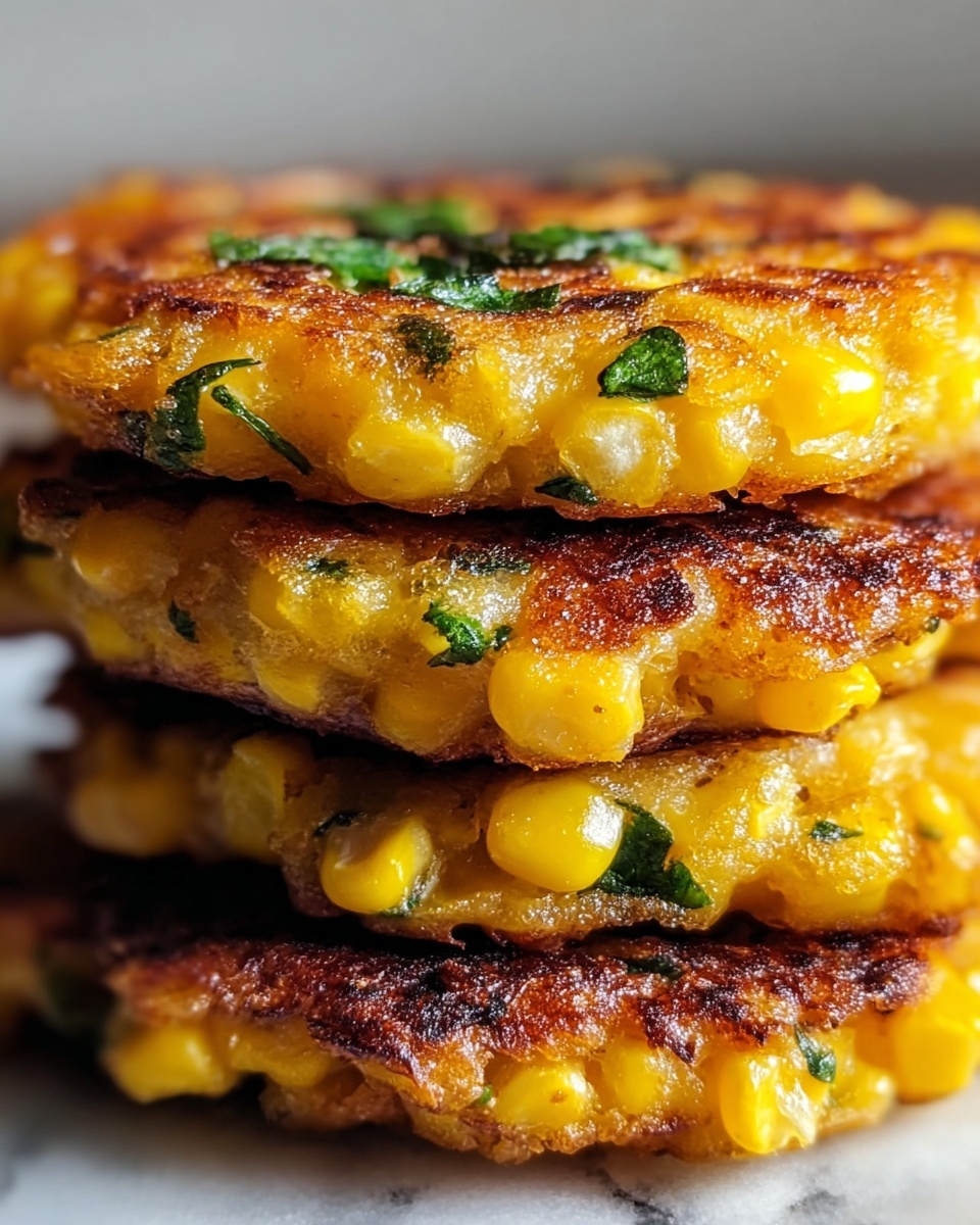 Crispy and Golden Corn Fritters Recipe - Recipe Image