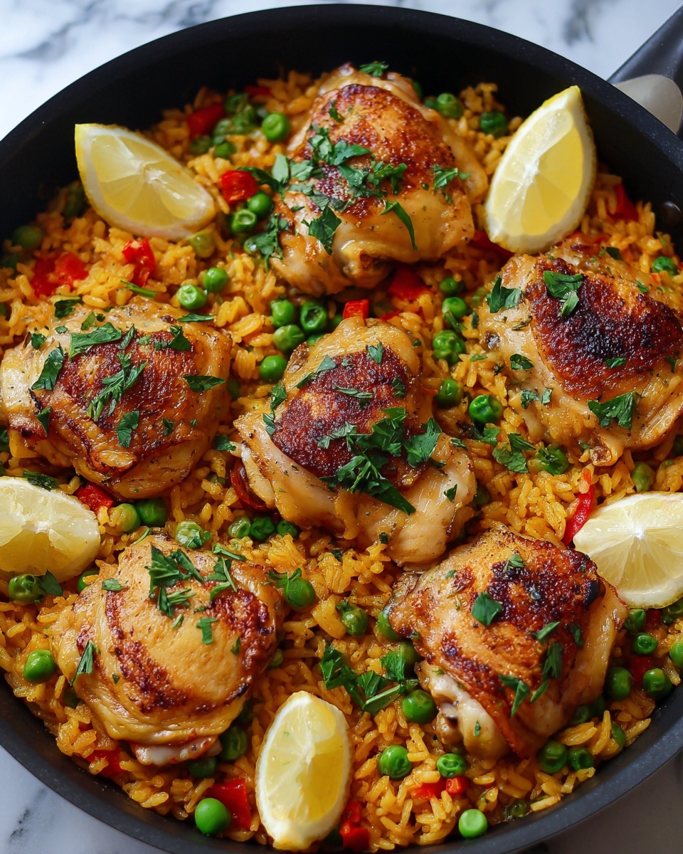 One Pan Spanish Chicken and Rice Recipe - Recipe Image
