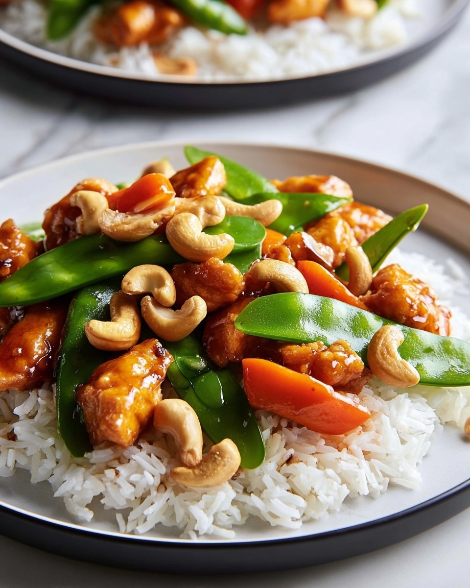 Cashew Chicken Stir-Fry with Honey, Sriracha, and Water Chestnuts Recipe - Recipe Image