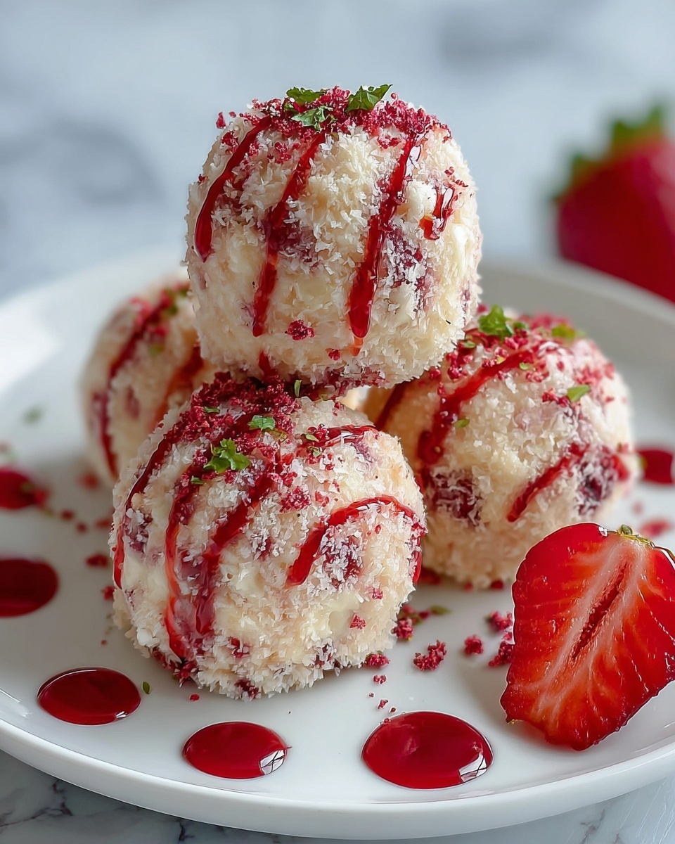 Strawberry Cheesecake Protein Balls: The Ultimate Healthy Snack Recipe - Recipe Image