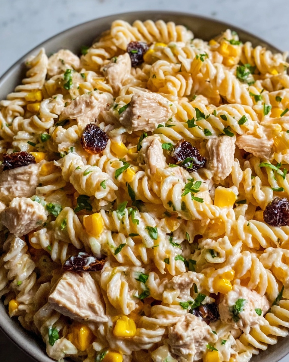 High Protein BBQ Chicken Pasta Salad for Busy Weekdays Recipe - Recipe Image