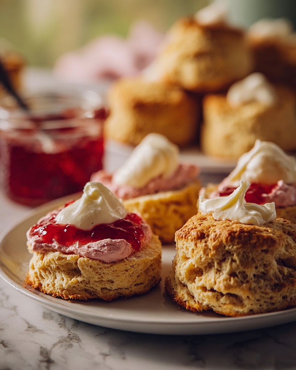 Rhubarb & Custard Scones Recipe - Recipe Image
