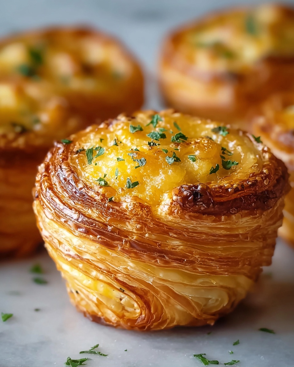 Cheesy Garlic Cruffins Recipe - Recipe Image