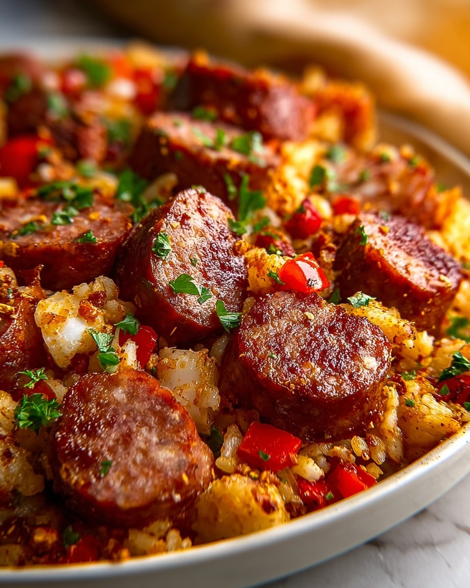 Slow Cooker Sausage Casserole Recipe - Recipe Image