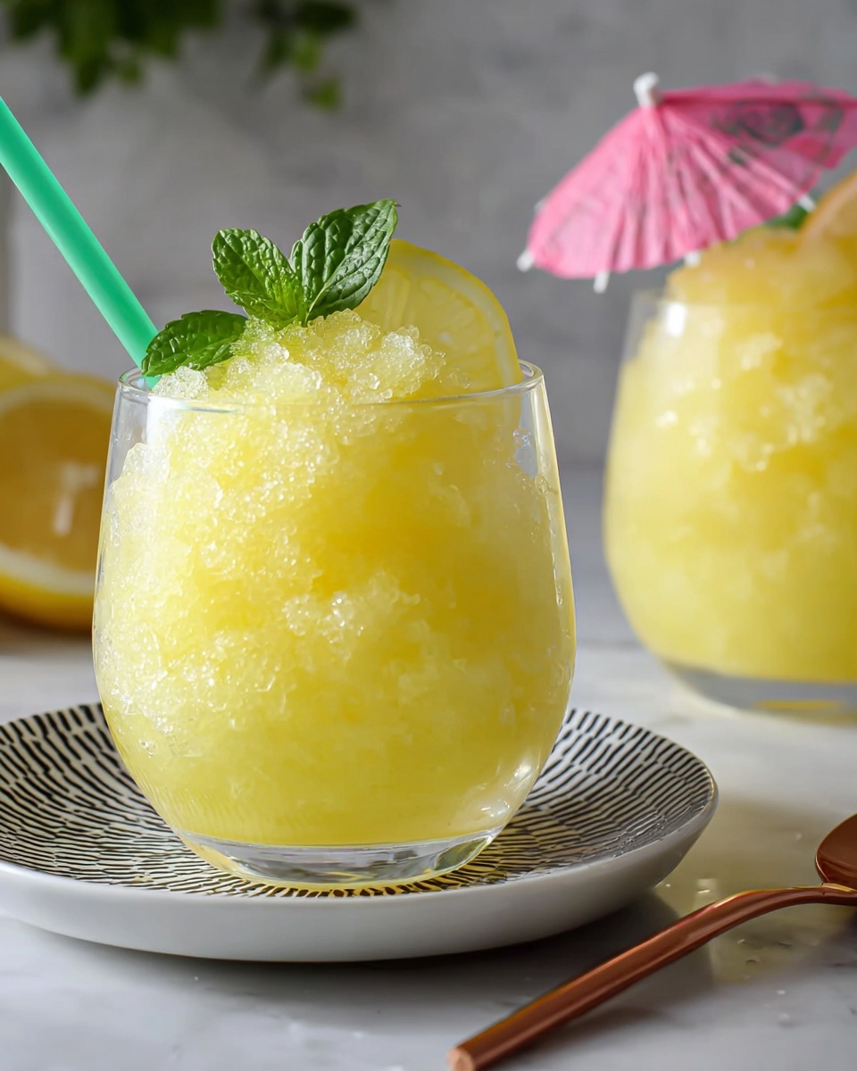 Frozen Lemonade Slush Recipe - Recipe Image