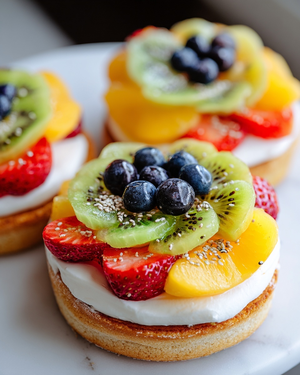 Healthy Bagel Fruit Pizzas for Kids Recipe - Recipe Image
