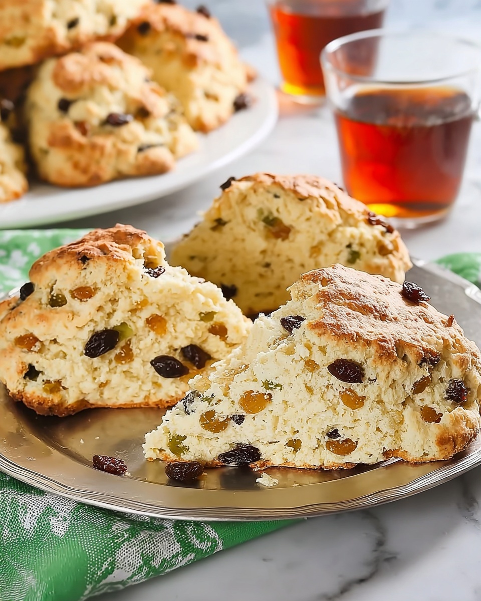 Irish Soda Bread Scones with Raisins and Orange Zest Recipe - Recipe Image