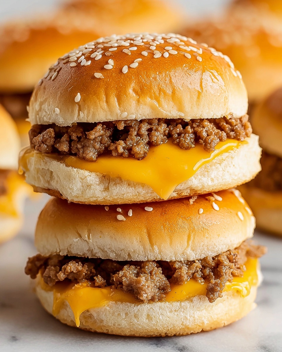 Cheeseburger Sliders Recipe - Recipe Image