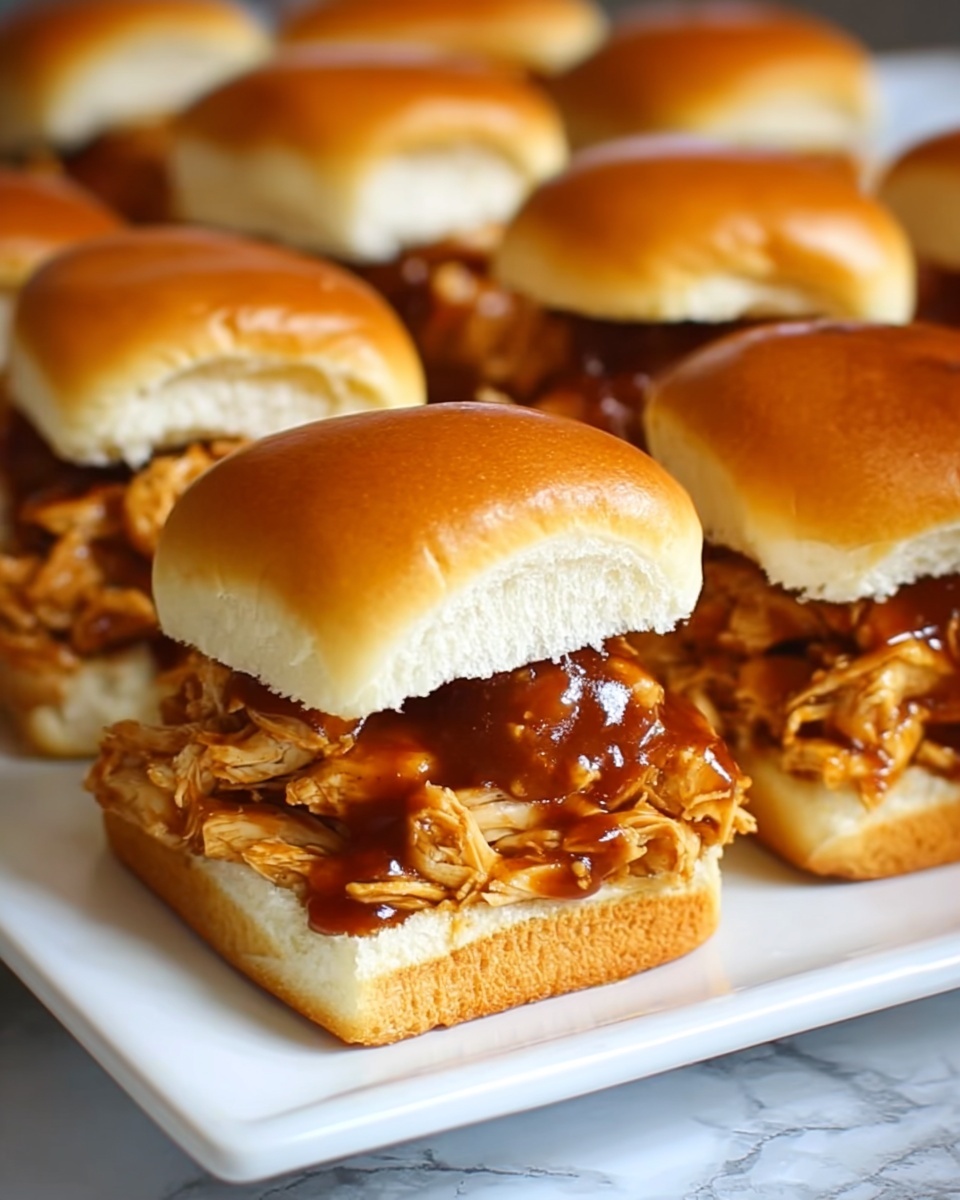 Baked BBQ Chicken Sliders Recipe - Recipe Image