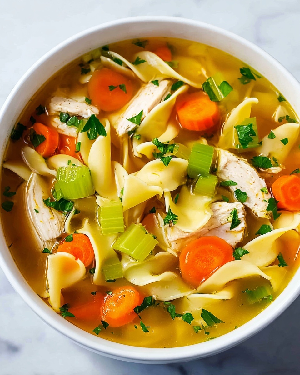 Comforting Chicken Noodle Soup Recipe - Recipe Image