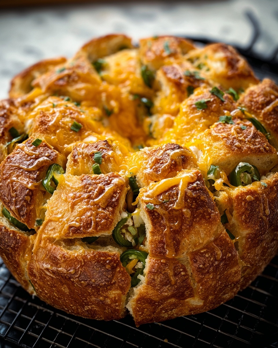 Jalapeño-Cheddar Pull-Apart Bread Recipe - Recipe Image
