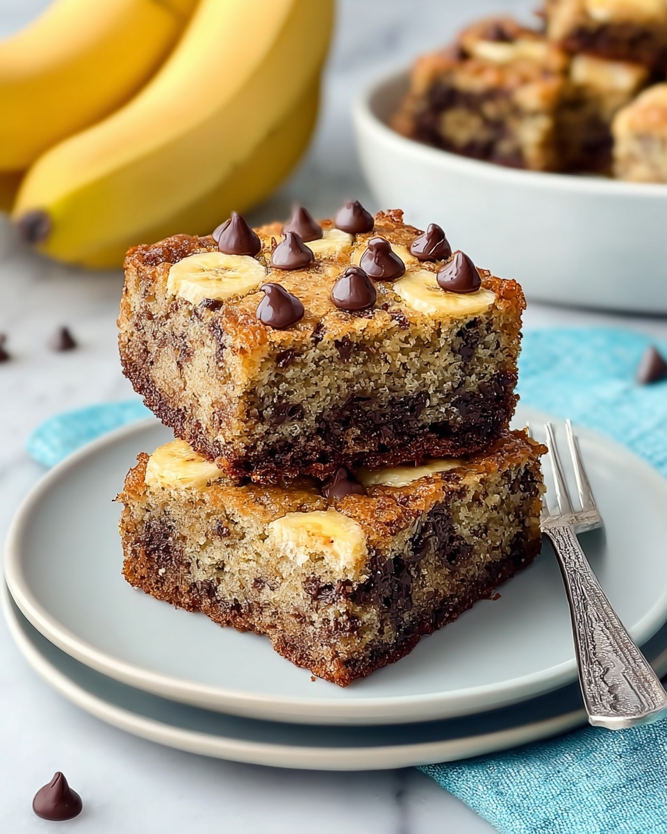 Vegan Banana Chocolate Chip Snack Cake Recipe - Recipe Image
