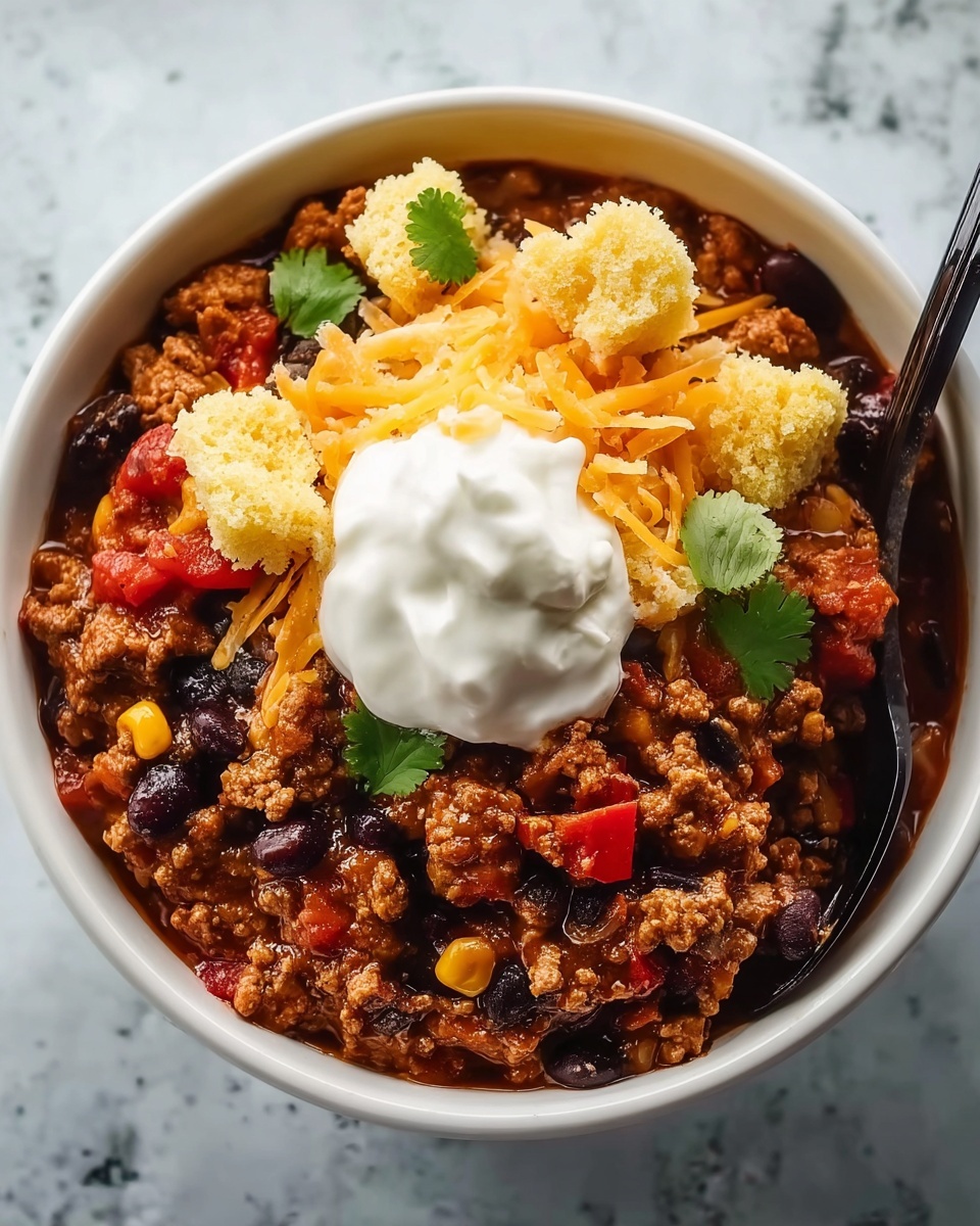 Cornbread Chili Casserole Recipe - Recipe Image