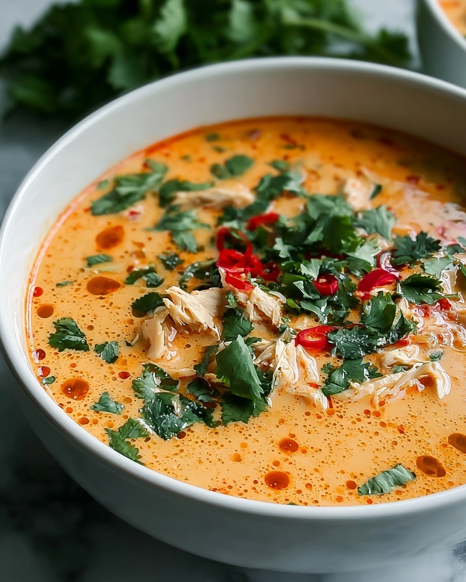 Crockpot Thai Coconut Chicken Soup Recipe - Recipe Image