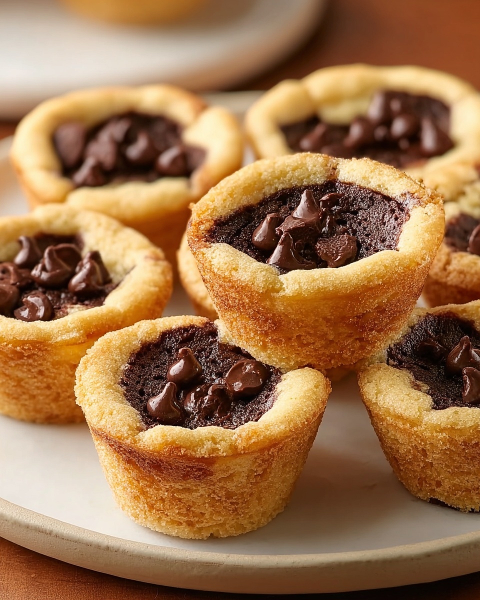 Fudge Filled Chocolate Chip Cookie Cups Recipe - Recipe Image