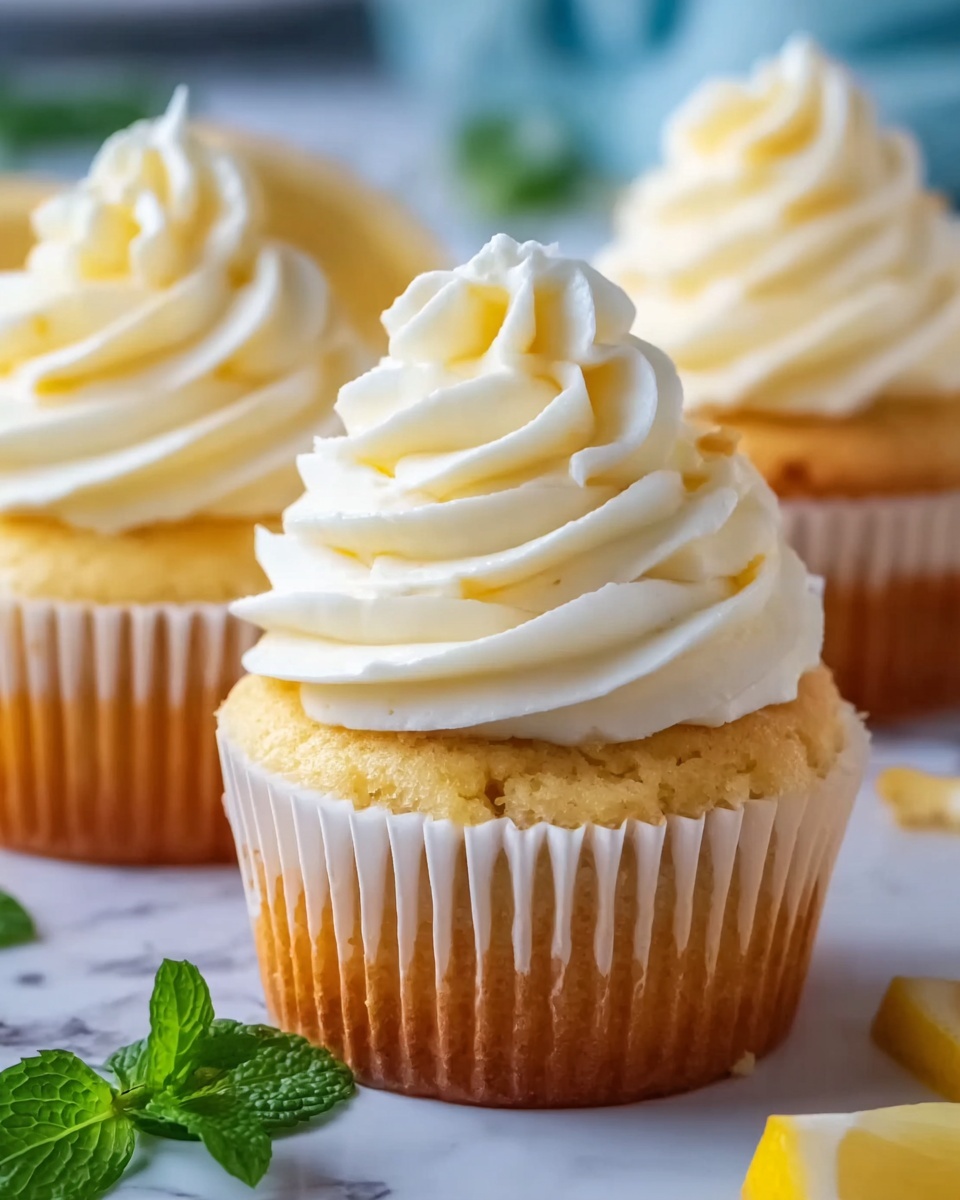 Lemon Cupcakes with Cream Cheese Frosting Recipe - Recipe Image