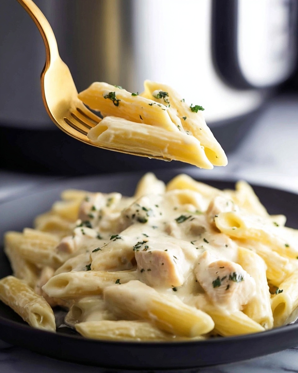 Slow Cooker Creamy Chicken and Penne Recipe - Recipe Image
