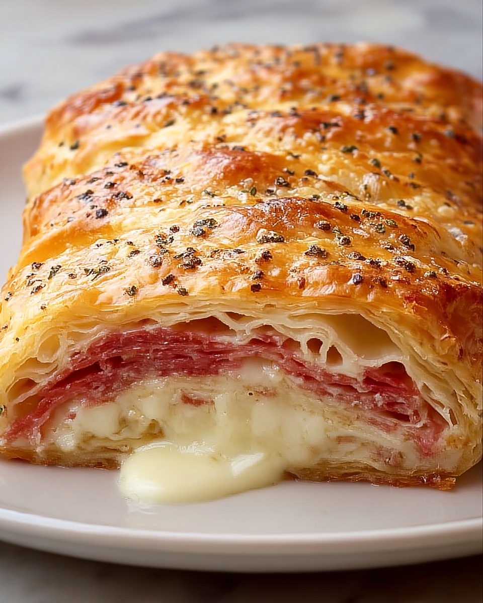 Italian Crescent Roll Sandwich Bake: The Ultimate Cheesy Meal Recipe - Recipe Image