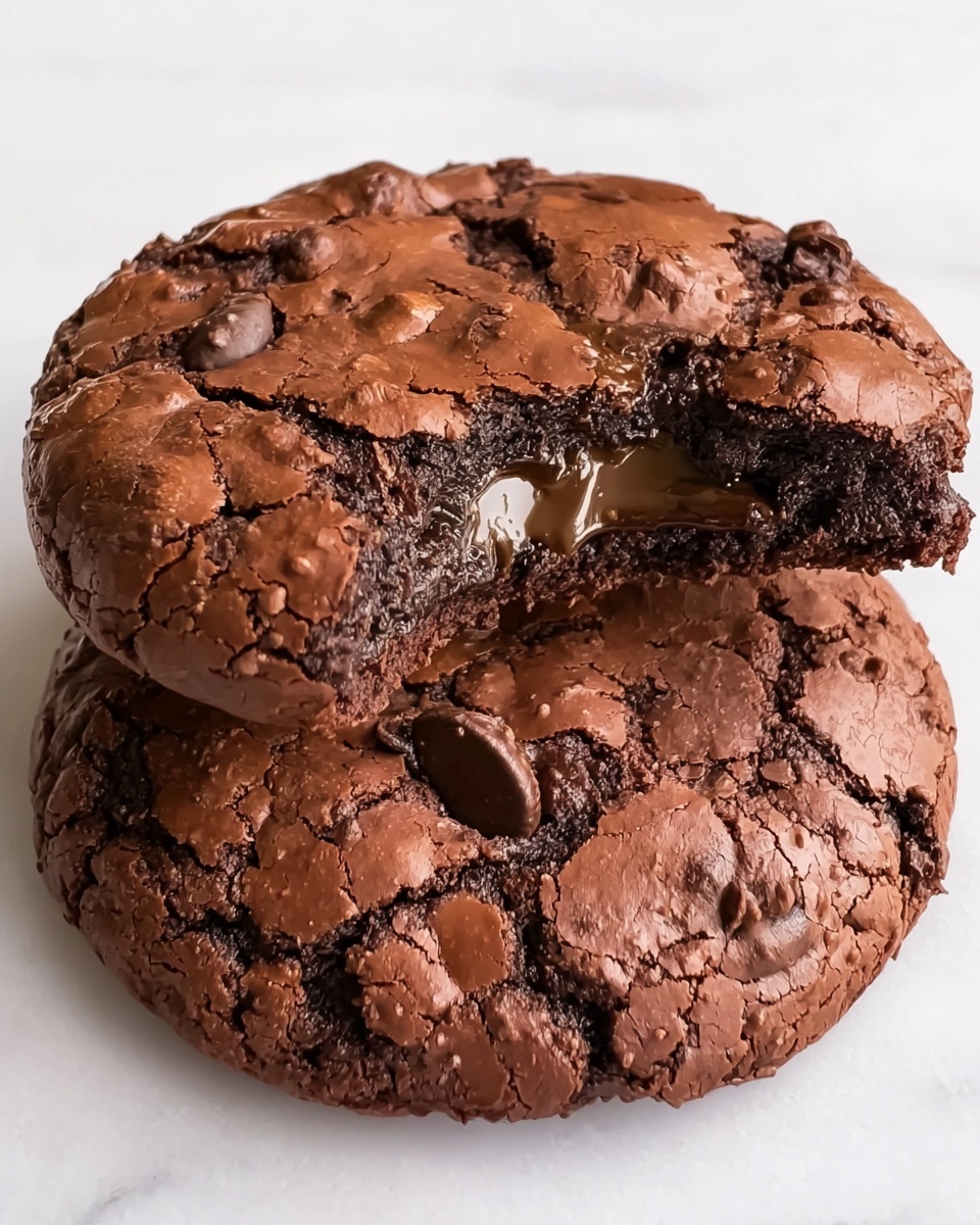 Dark Chocolate Espresso Brownie Cookies Recipe - Recipe Image