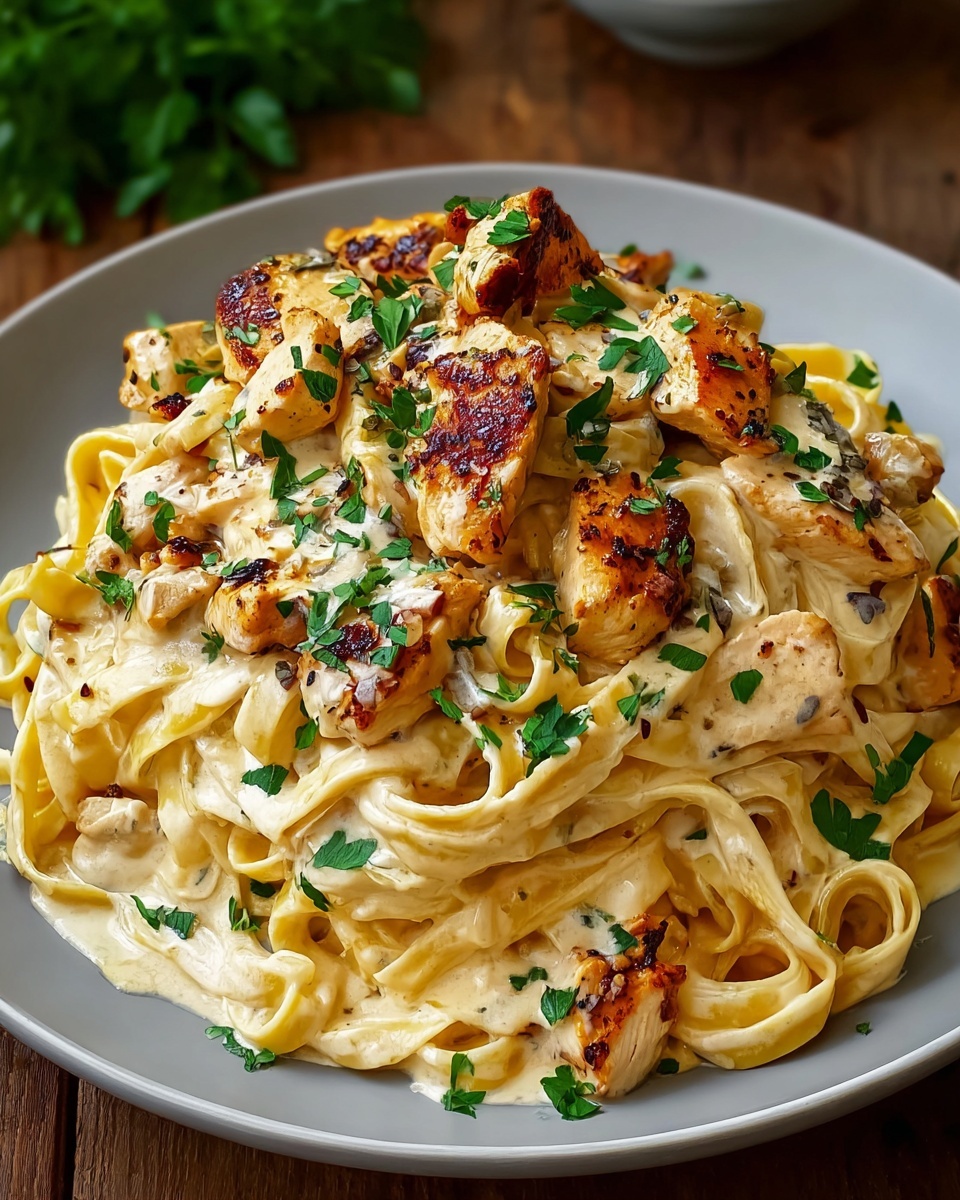 Cowboy Butter Chicken Linguine Recipe - Recipe Image