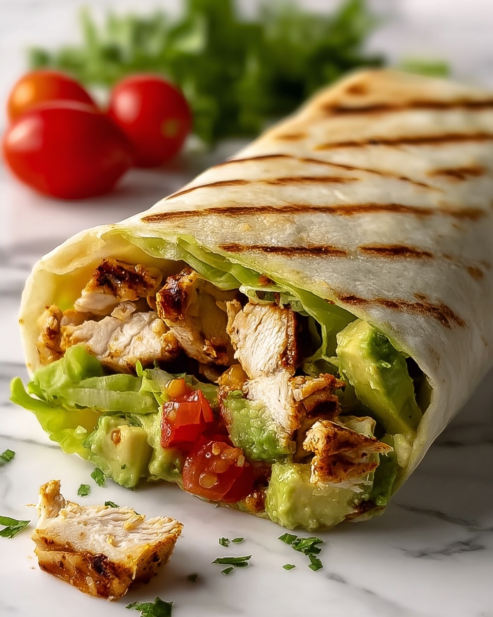Chicken Avocado Wrap Recipe - Recipe Image