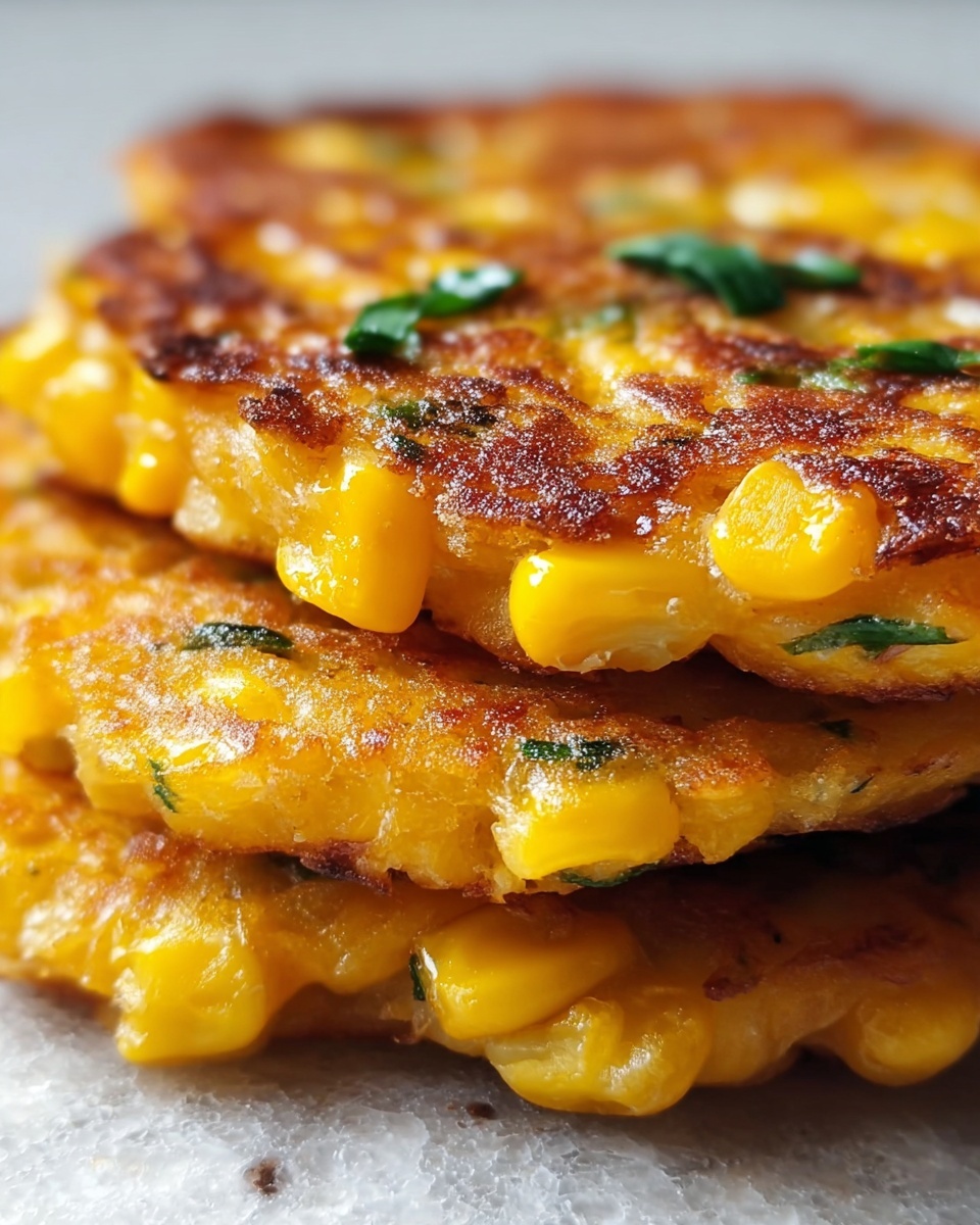 Crispy and Golden Corn Fritters Recipe - Recipe Image