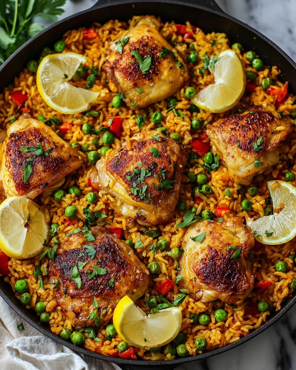 One Pan Spanish Chicken and Rice Recipe - Recipe Image