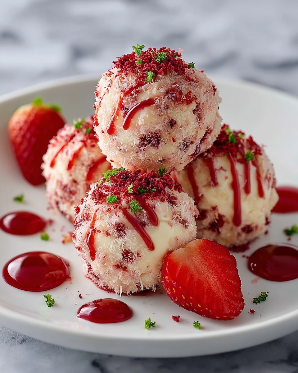 Strawberry Cheesecake Protein Balls: The Ultimate Healthy Snack Recipe - Recipe Image