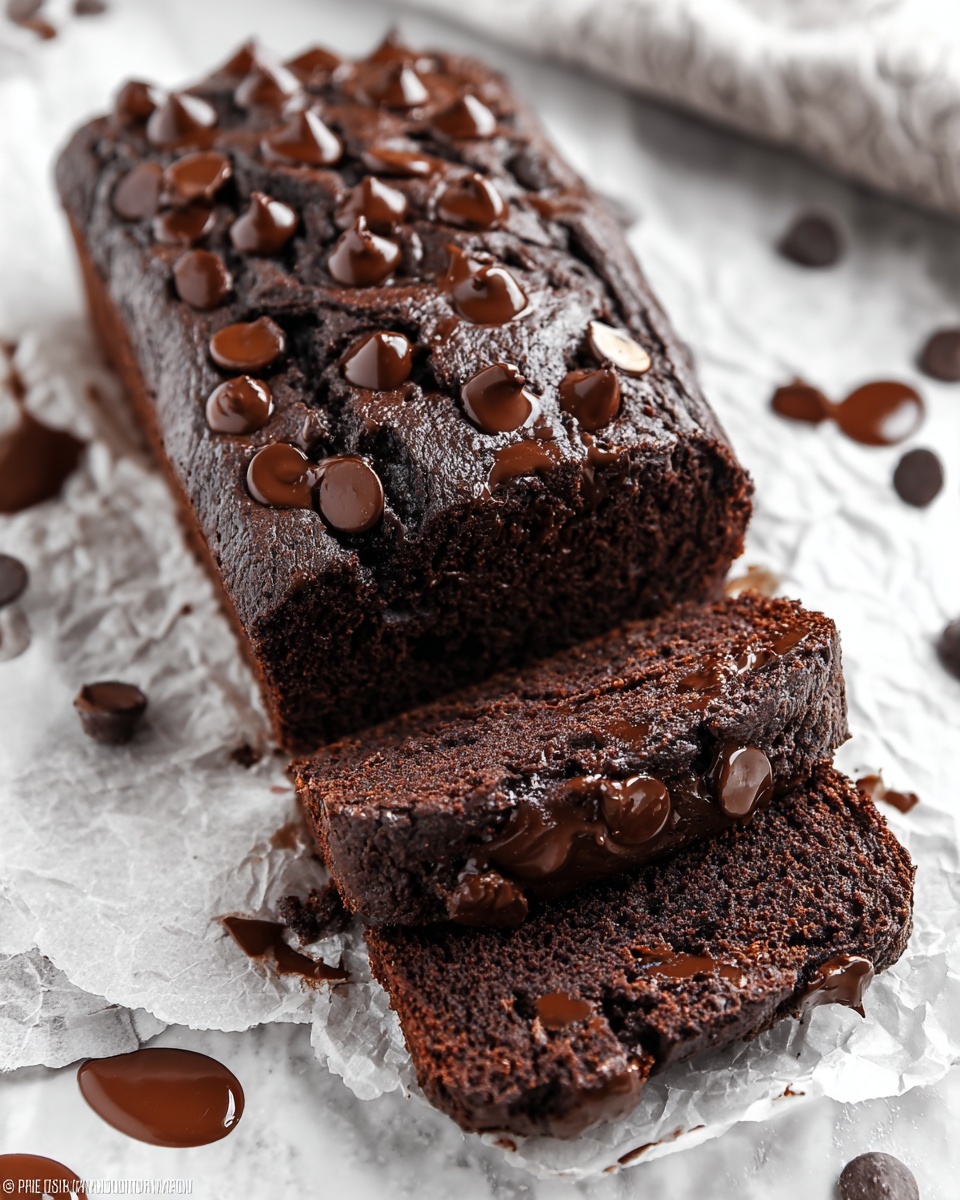 Healthy Chocolate Banana Bread Recipe - Recipe Image