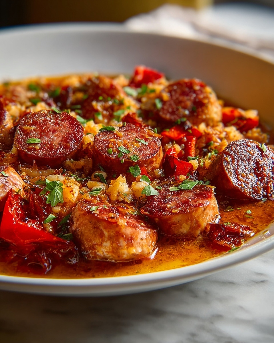 Slow Cooker Sausage Casserole Recipe - Recipe Image