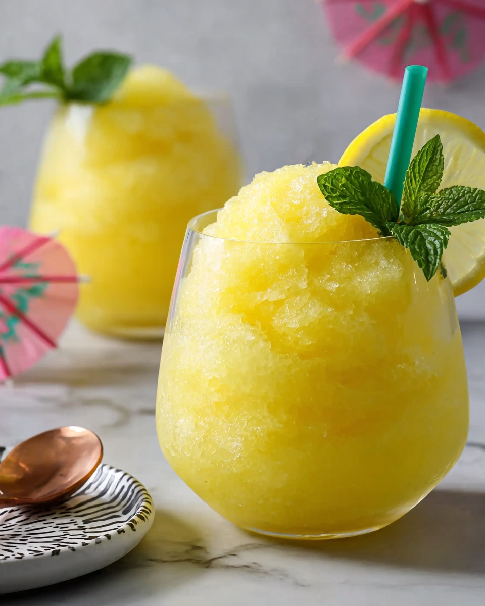 Frozen Lemonade Slush Recipe - Recipe Image