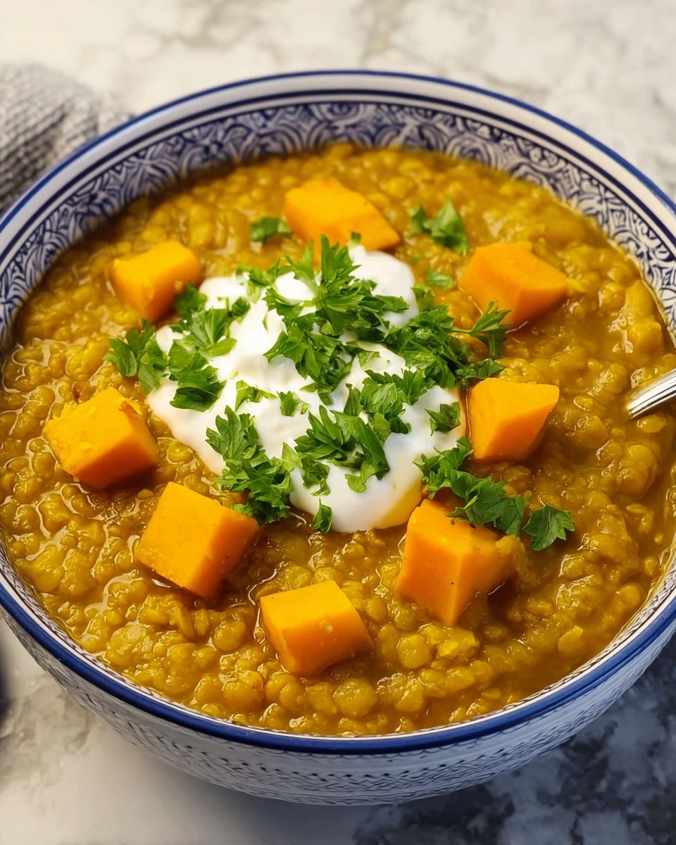 Spiced Pumpkin Lentil Soup Recipe - Recipe Image