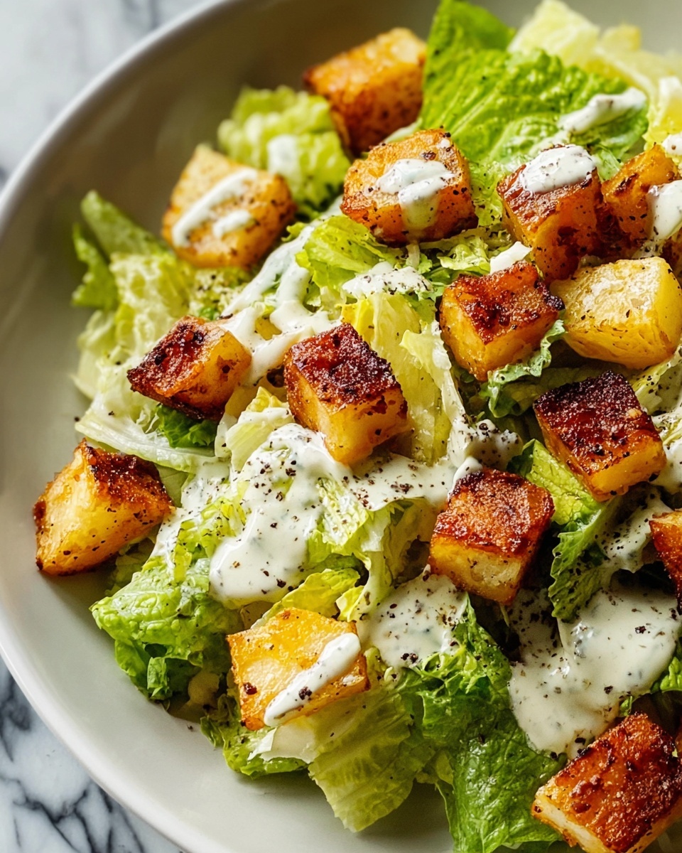 Crispy Potato Caesar Salad Recipe - Recipe Image
