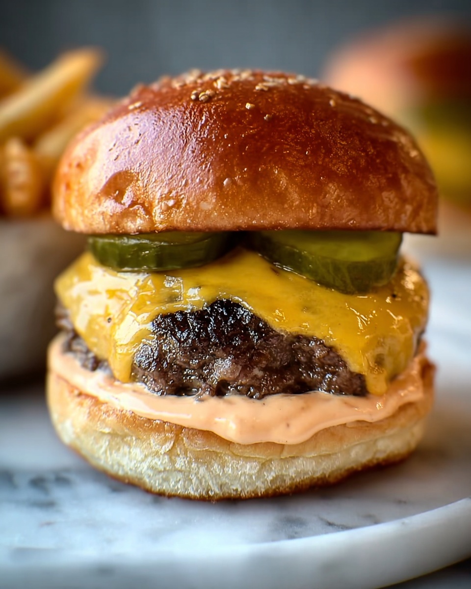 Air Fryer Sliders with Cheesy Beef Patties and Tangy Spread Recipe - Recipe Image