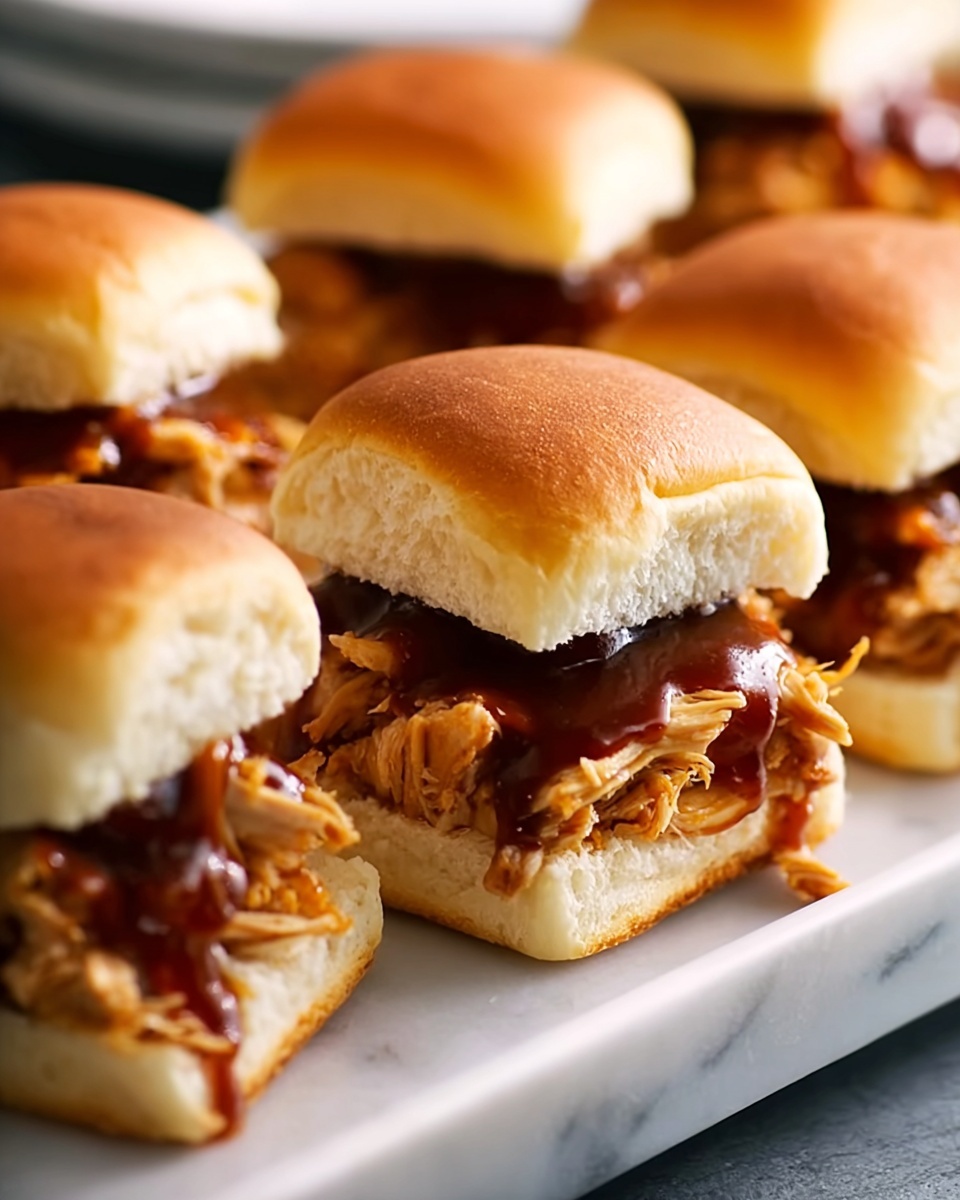 Baked BBQ Chicken Sliders Recipe - Recipe Image