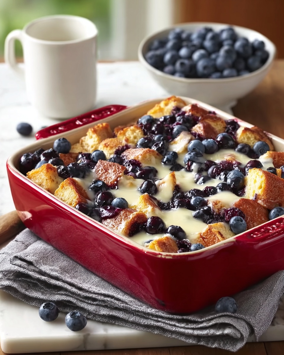 Blueberry French Toast Casserole Delight Recipe - Recipe Image