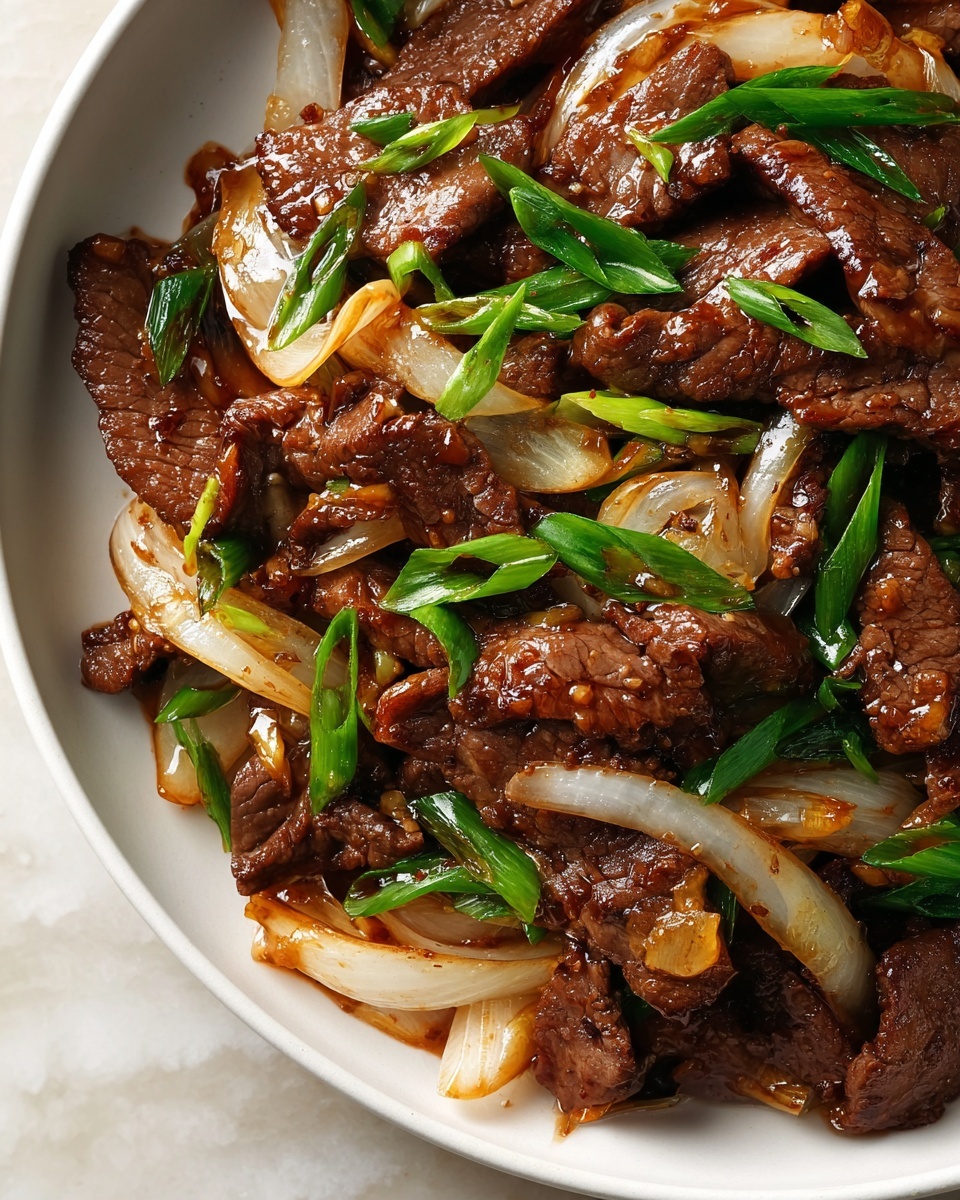 Chinese Beef and Onion Stir Fry Recipe - Recipe Image