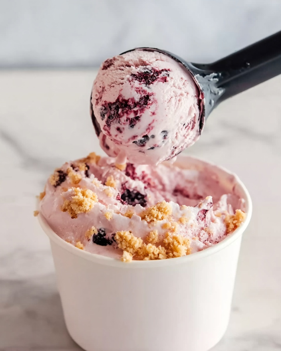 Creamy Blackberry Cobbler Ice Cream You Can’t Resist Recipe - Recipe Image