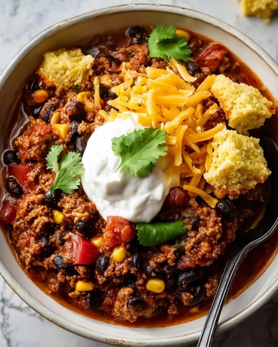 Cornbread Chili Casserole Recipe - Recipe Image