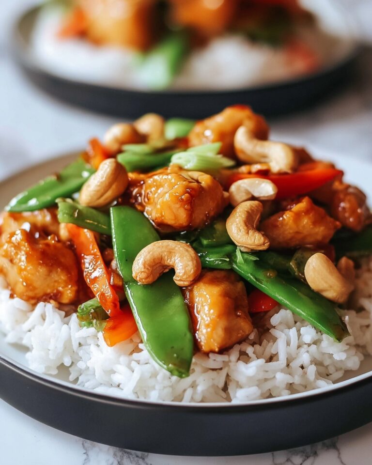 Cashew Chicken Stir-Fry with Honey, Sriracha, and Water Chestnuts Recipe